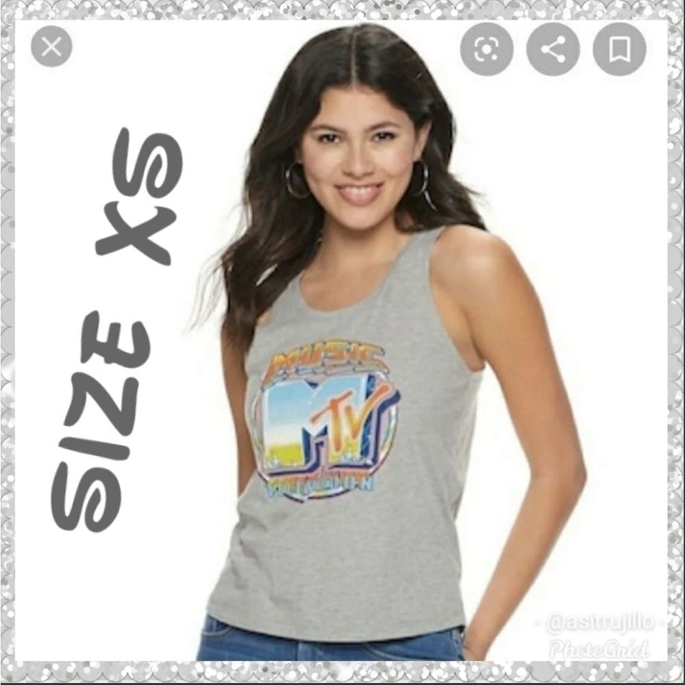 🆕️ NWT Gray Juniors MTV Sleeveless Top